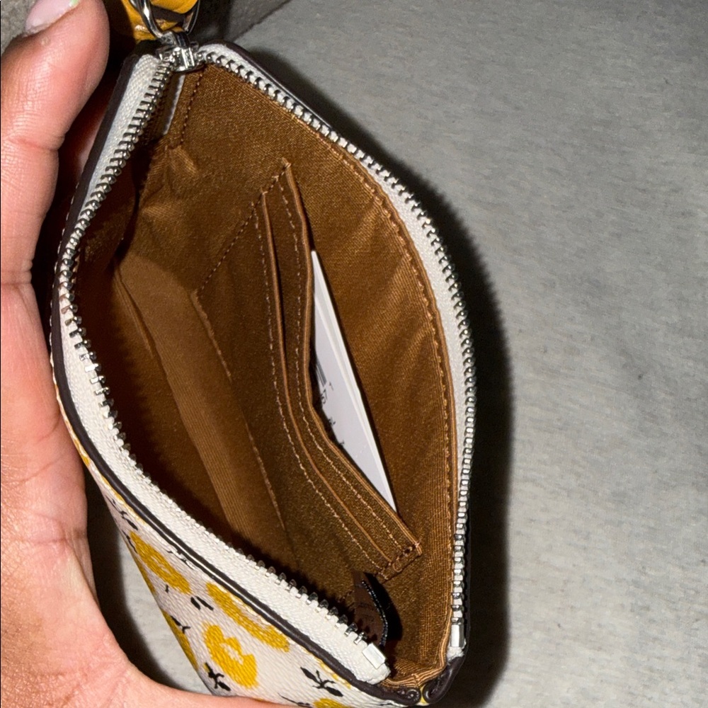 Coach Floral Yellow Wristlet - Picture 4 of 4